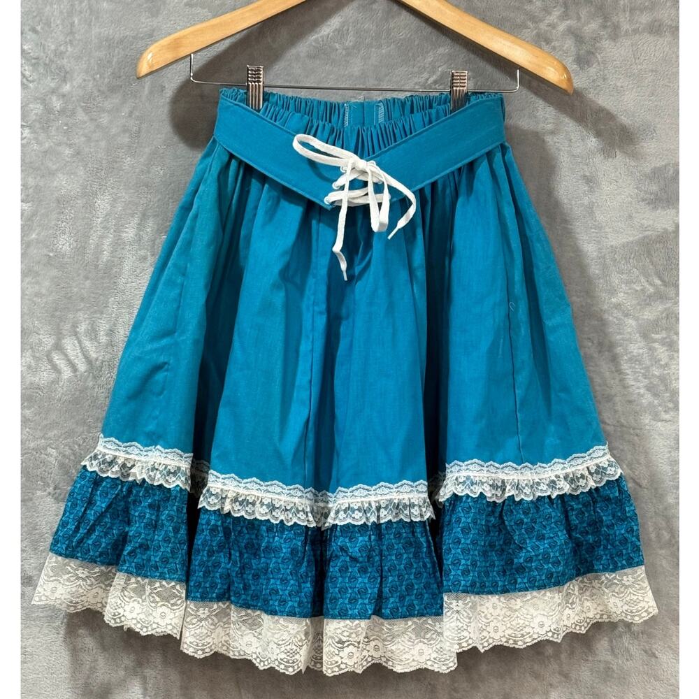 VINTAGE Western Cowgirl Square Dance Skirt Costume Fun de Fancy Originals Small